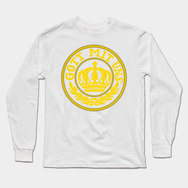 GOTT MIT UNS GOLD Long Sleeve T-Shirt by Devotee1973